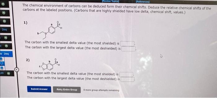 1 Pts M 1 Pts 351 Pts M 1 Pts 2req N 1 Pts M N 1 Pts M 1 Pts 2req Tion Pls Review Topics References The Chemical Env 2