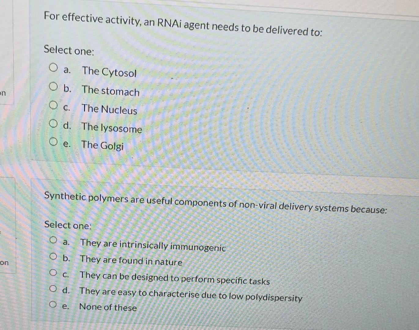 Correct Options 1