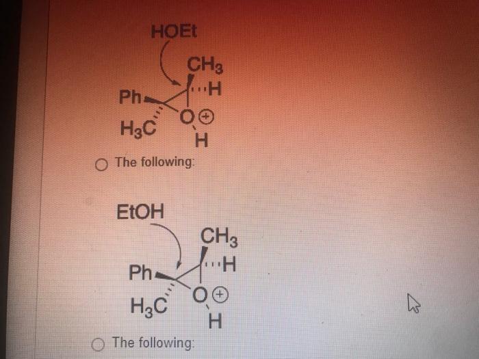 Question 36 Which Best Describes The Mechanism Of The Reaction Ph Ggms H C Ch H Etoh 4 Hoet Ch3 Ph H 00 H H3c 2