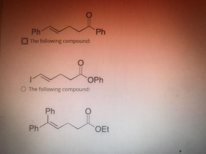 Question 20 What Is The Product Oet O The Following Compound O Ph Culi Et 0 Ph O The Following Compound Ph O The F 3