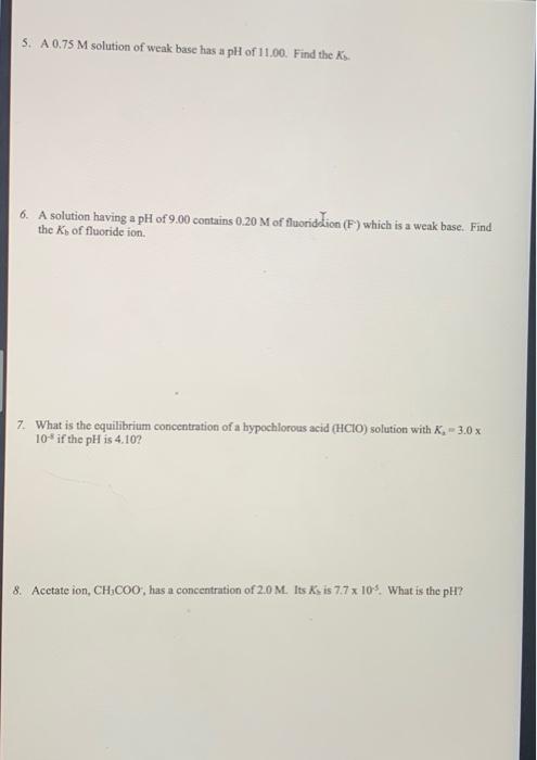 1 At 25 C A 0 500 M Solution Of Ammonia Nh Is 2 50 Dissociated Calculate The Ph 2 Calculate The Percent Dissocia 2