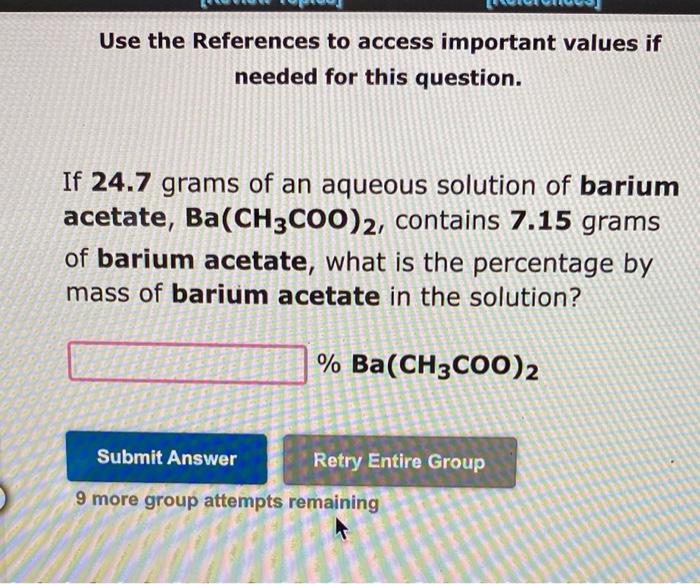Use The References To Access Important Values If Needed For This Question An Aqueous Solution Of Zinc Chloride Zncl2 2