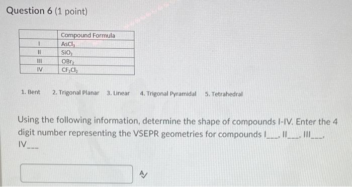 Question 3 2 Points Carbon Disulfide Has The Molecular Formula Cs How Many Bonding Pairs Are Around The Central Atom 2