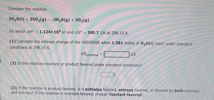 Consider The Reaction Caco3 S Cao S Co G Using Standard Thermodynamic Data At 298k Calculate The Entropy Change 3