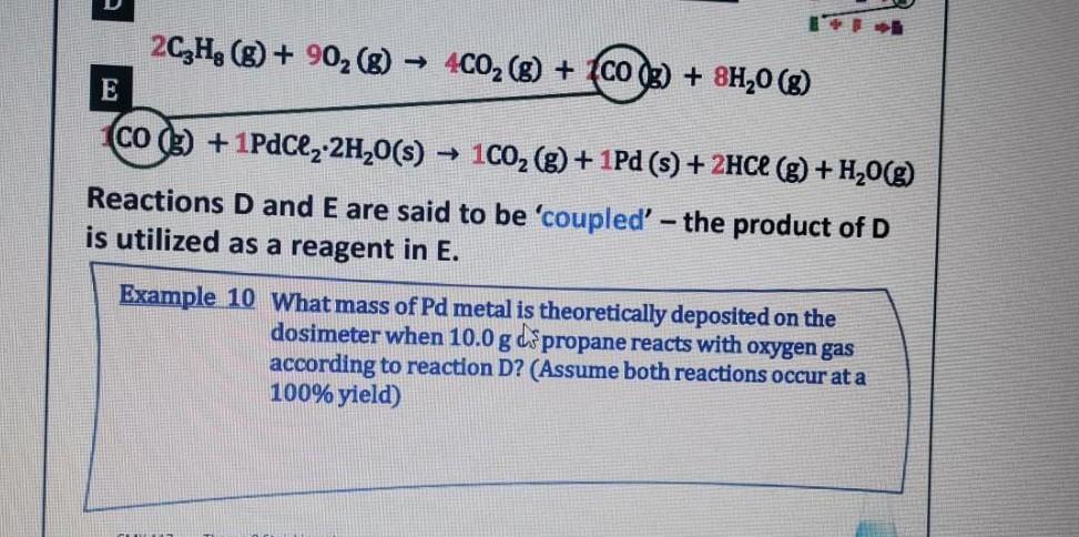 2c3h G 90 G 4co G Co G 8h 0 8 E Co 1pdcl 2h O S 1co G 1pd S 2hcl G H O G Reactio 1