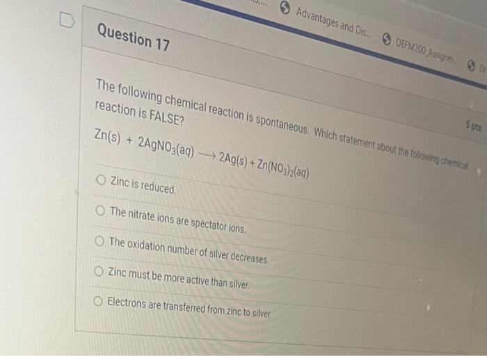 6 Question 15 Defm200 Assignm Predict The Oxide Product Of The Following Combination Reaction That Is Also An Oxidati 3