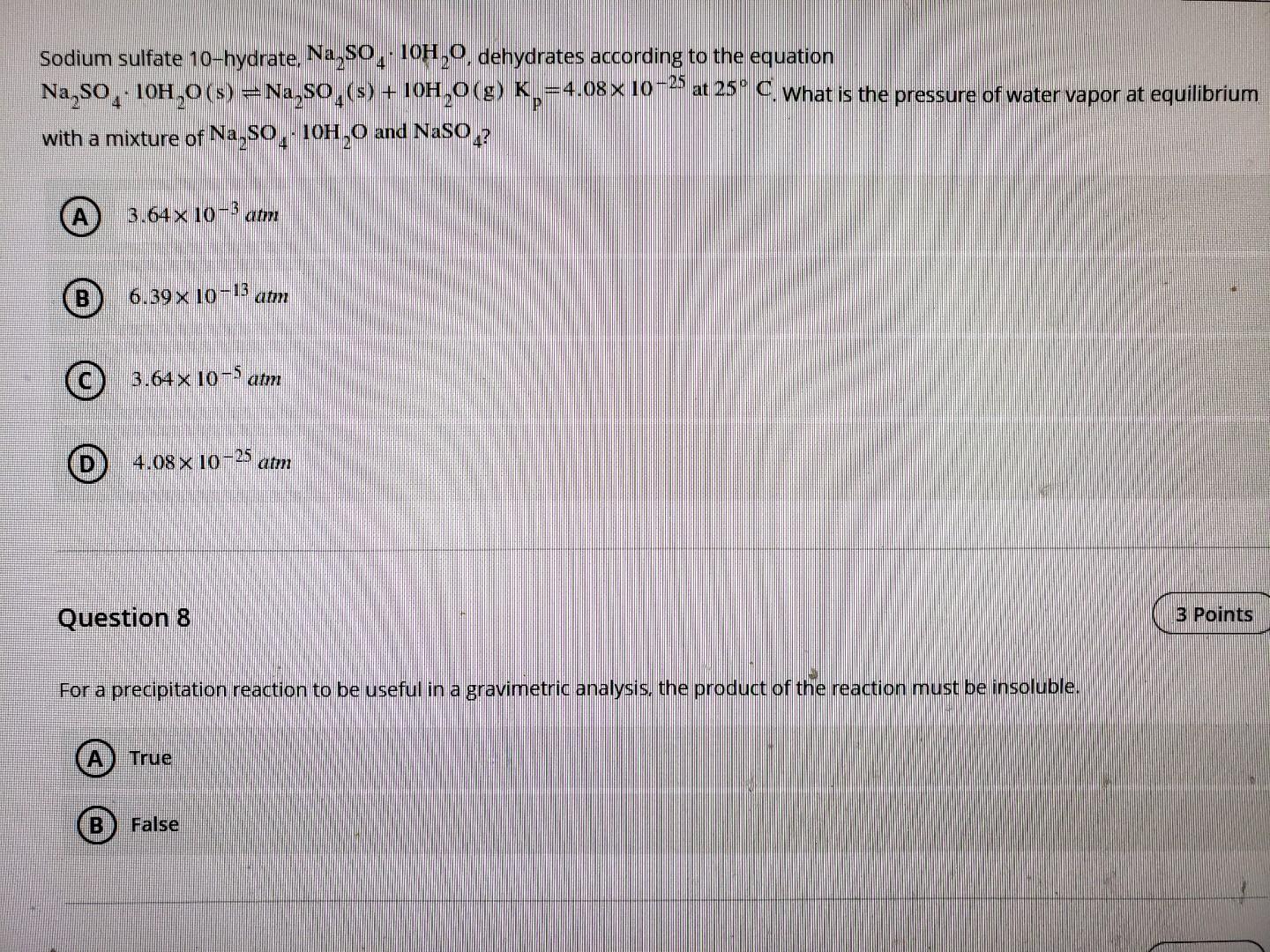 Question 9 If You Observe The Following Reaction At Equilibrium It Is Possible To Tell Whether The Reaction Started Wit 2
