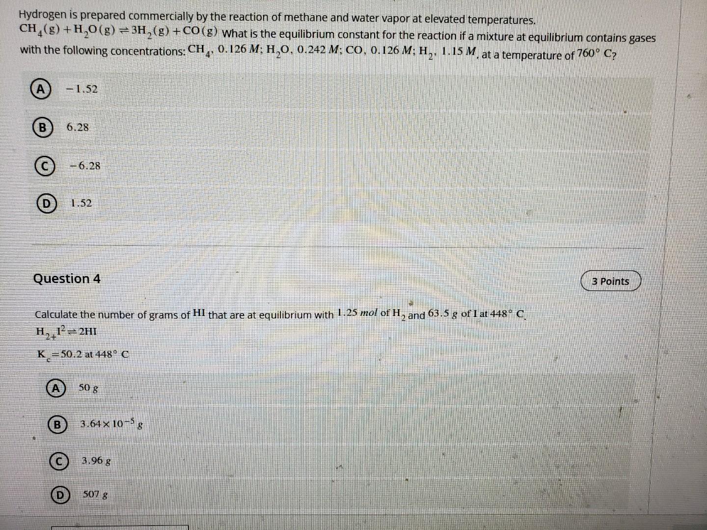Question 9 If You Observe The Following Reaction At Equilibrium It Is Possible To Tell Whether The Reaction Started Wit 5