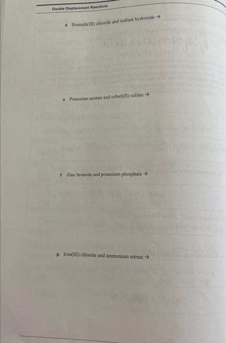 Post Laboratory Questions Post Laboratory Questions 1 Write The Equation For The Decomposition Of Sulfurous Acid H So3 2