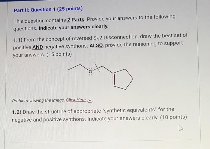 Part Ii Question 1 25 Points This Question Contains 2 Parts Provide Your Answers To The Following Questions Indicat 2