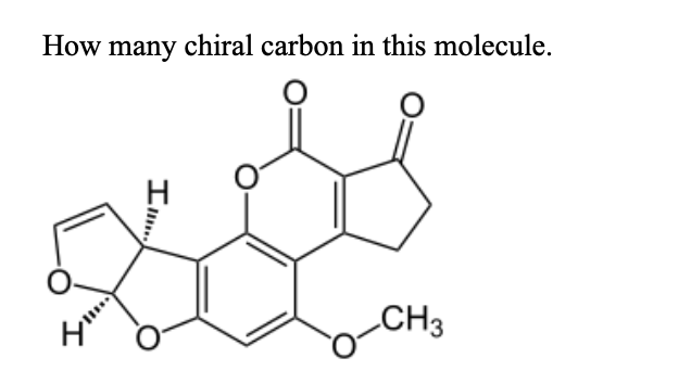 How Many Chiral Carbon In This Molecule Ill Ch3 1