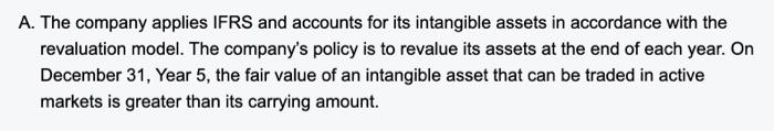 For Each Independent Situation Below Determine The Effect If Any On Company A S December 31 Year 5 Financial Statem 2