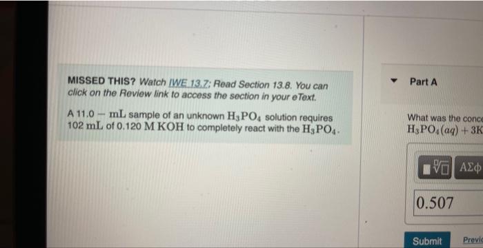 Missed This Watch Iwe 13 7 Read Section 13 8 You Can Click On The Review Link To Access The Section In Your Etext A 1