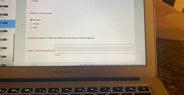 O Assignment Score Question 24 Of 30 71 1 General Chemistry 4th Edition Chemical Equation Int Identify The Oxidiz 2