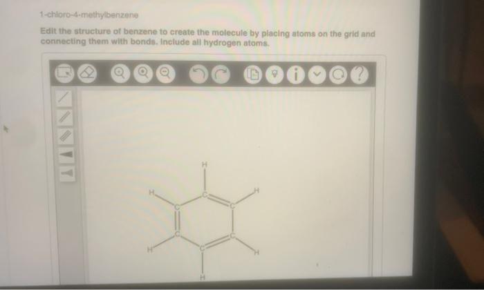 Isopropylbenzene Edit The Structure Of Benzene To Create The Molecule By Placing Atoms On The Grid And Connecting Them W 3