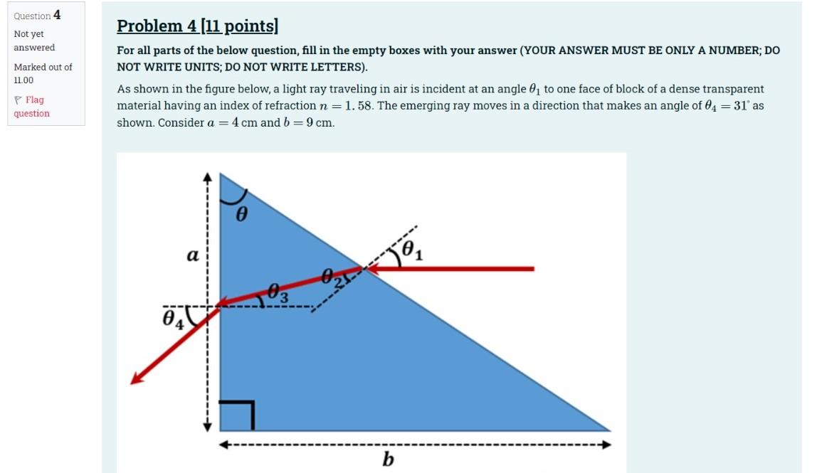 Question 4 Not Yet Answered Marked Out Of 11 00 P Flag Question Problem 4 11 Points For All Parts Of The Below Questio 1