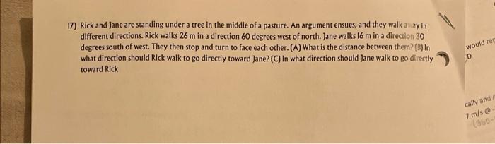 17 Rick And Jane Are Standing Under A Tree In The Middle Of A Pasture An Argument Ensues And They Walk Away In Differ 1