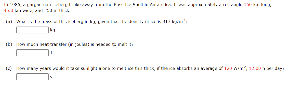 In 1986 A Gargantuan Iceberg Broke Away From The Ross Ice Shelf In Antarctica It Was Approximately A Rectangle 160 Km 1