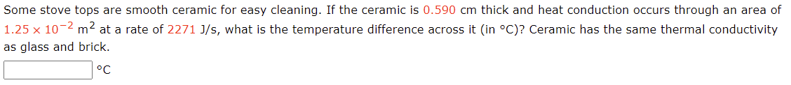 Some Stove Tops Are Smooth Ceramic For Easy Cleaning If The Ceramic Is 0 590 Cm Thick And Heat Conduction Occurs Throug 1