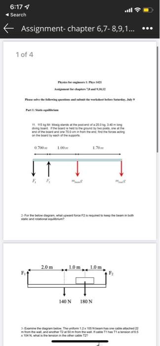6 17 Search Assignment Chapter 6 7 8 9 1 1 Of 4 Part 1 Statheria Please Save The Following Questions And Abou 1