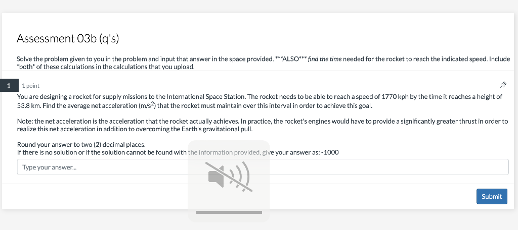 Assessment 03b Q S Solve The Problem Given To You In The Problem And Input That Answer In The Space Provided Also 1