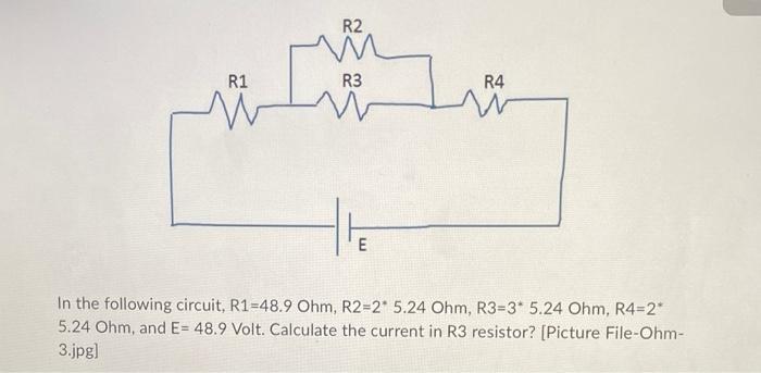 R1 R2 R3 M R4 R5 M In The Following Circuit R1 10 Ohm R2 4 1 9 Ohm R3 4 1 9 Ohm R4 2 1 9 Ohm R5 10 Ohm And E 10 2