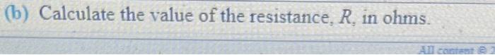 A Current Of I 1 5 A Flows Through A Resistor The Potential Difference Across The Resistor Is Measured And Found To Be 3