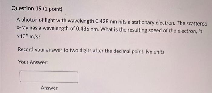 Question 18 1 Point 1 In A Mass Spectrometer An Ion Travels At 7 27 X 105 M S Perpendicular To Magnetic Field That Ha 2