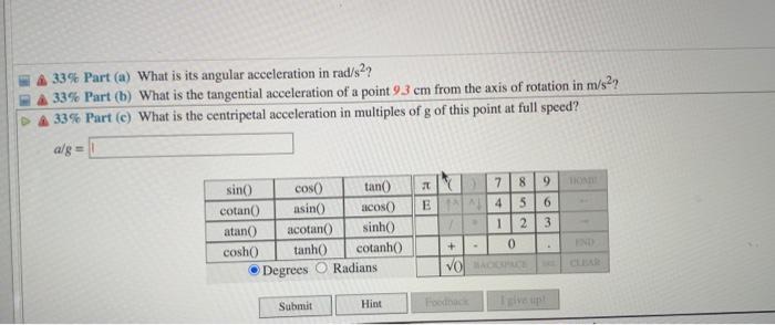 20 Problem 2 An Ultracentrifuge Accelerates From Rest To 95200 Rpm In 2 15 Min Randomized Variables 95200 Rpm T 2 2