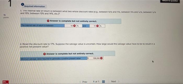 2 The Company Is Considering A Project Involving The Purchase Of New Equipment Change The Data Area Of Your Worksheet T 3