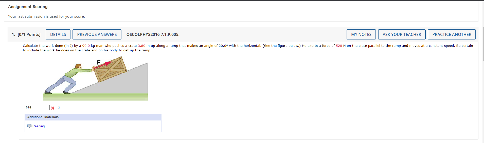 Assignment Scoring Your Last Submission Is Used For Your Score 1 0 1 Points 1976 Details Reading X J Additional Mate 1