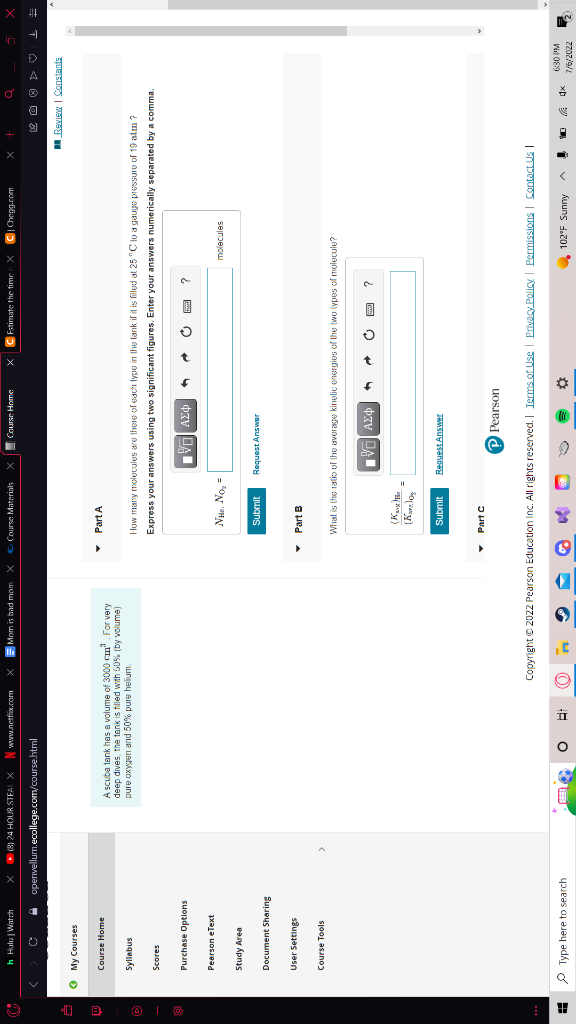 W H Hulu Watch C My Courses Course Home Syllabus Scores Purchase Options Pearson Etext Study Area Document Sharing Use 1
