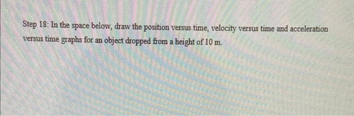 Name Acceleration Due To Earth S Gravity Step 1 Download The Video Clip Ball Toss Up Posted On Ecampus Along With Th 5