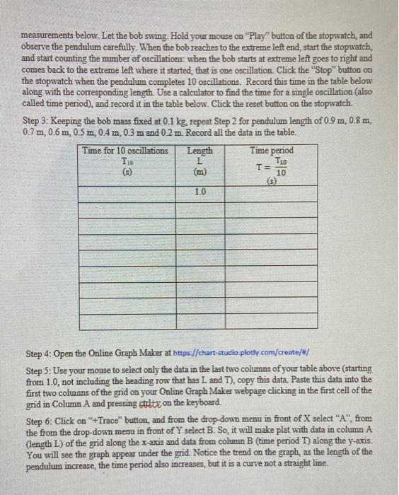 Name Open The Simulation Https Phet Colorado Edu Sims Html Pendulum Lab Latest Pendulum Lab En Html Click On The In 2
