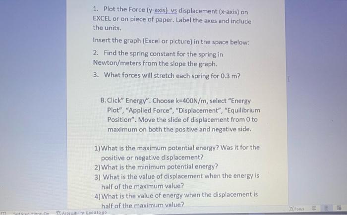 Introduction Hooke S Law F Kax Where F Is The Restoring Force K Is The Spring Constant And Ax Is The Displacement Hig 5