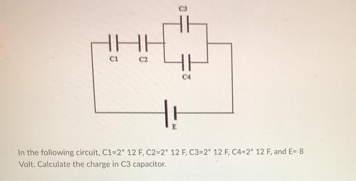 A C2 C4 Hh C5 C1 4f C2 4f C3 2f C4 4f C5 14 7 F Calculate The Equivalent Capacitance Between A And B Points A Pa 3