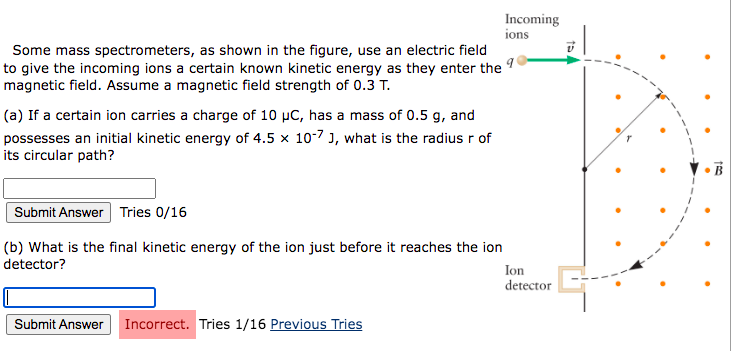 Some Mass Spectrometers As Shown In The Figure Use An Electric Field To Give The Incoming Ions A Certain Known Kinetic 1
