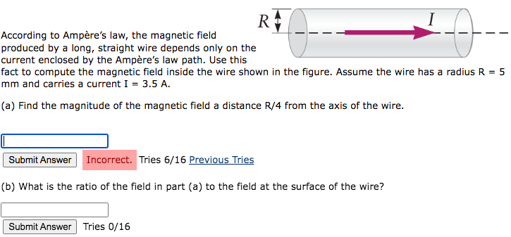 According To Ampere S Law The Magnetic Field Produced By A Long Straight Wire Depends Only On The Current Enclosed By 1