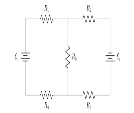 Determine The Current Flowing Through Each Resistor If R1 75 Omega R2 105 Omega R3 47 Omega R4 87 Omega R5 1