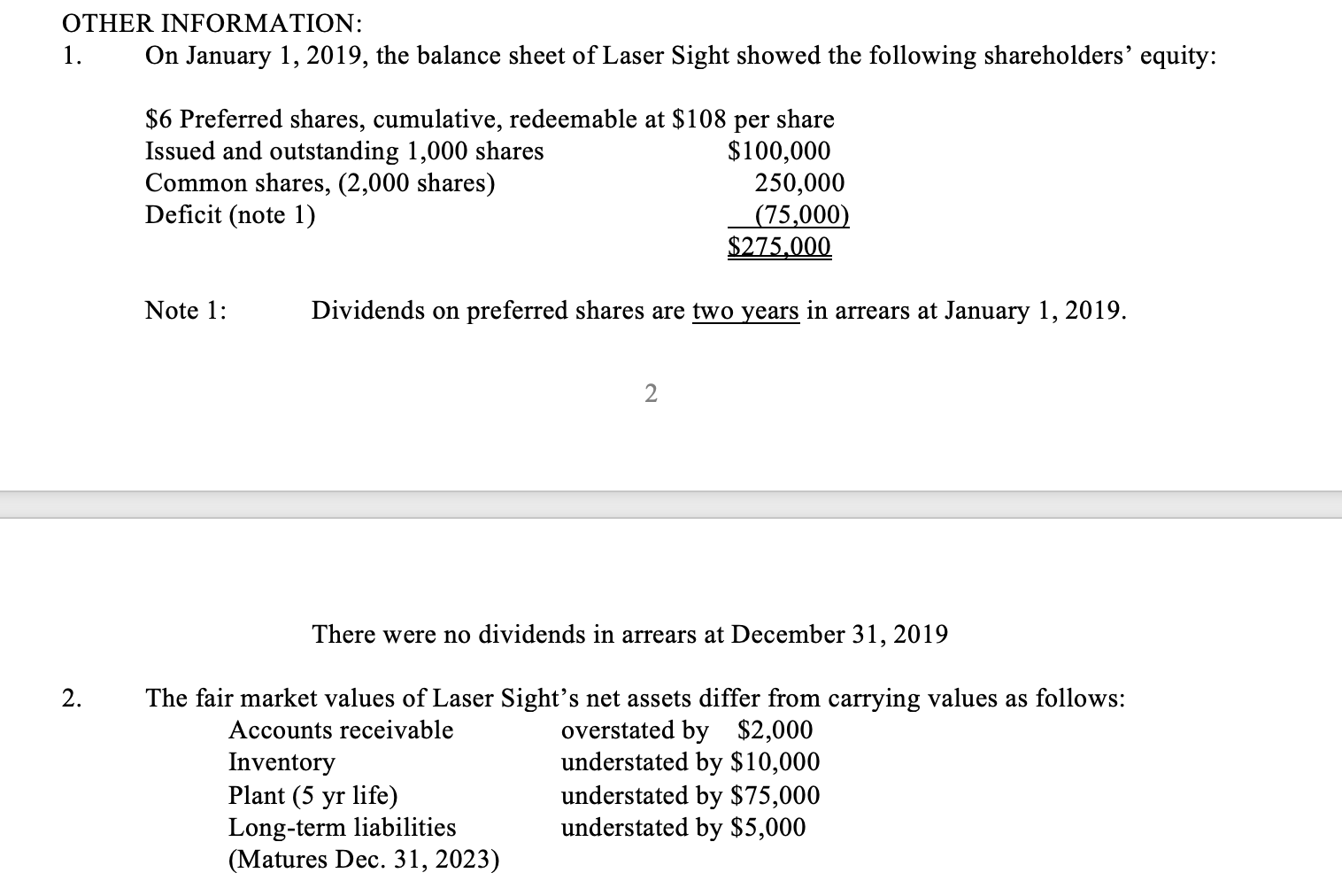 Financial Statements Of Dark Pearl Corp And Its Subsidiary Laser Sight Inc On December 31 2019 Are Shown Below On Ja 2