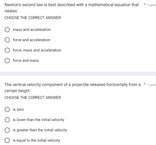 Newton S Second Law Is Best Described With A Mathematical Equation That Relates Choose The Correct Answer Mass And Accel 1