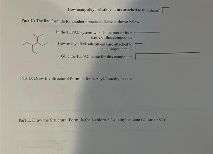 Part A Enter The Number Of Carbons Indicated By Each Of The Following Root Names In The Designated Answer Box Root Num 3
