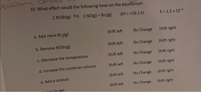 9 Two Moles Of Pci Are Placed In A 5 0 L Container Dissociation Takes Place According To The Equation Pci G Pc G 2