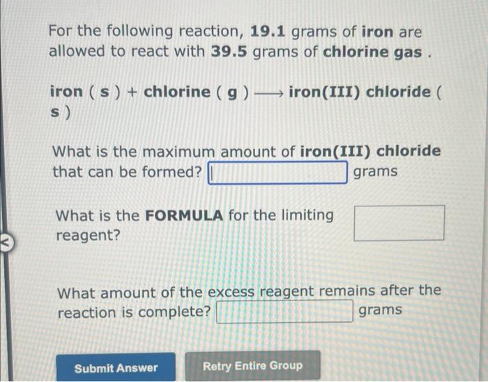 For The Following Reaction 11 9 Grams Of Sodium Are Allowed To React With 6 50 Grams Of Water Sodium S Water 1 3