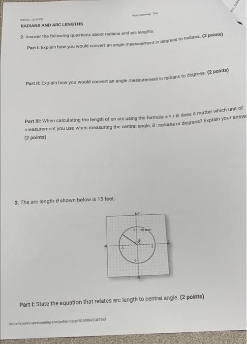 9021 12 39 Pm 4 10 4 Test Tst Trigonometry Mathematics Ill Prescriptive Sem 2 Points Possible 50 B 25 Apex Learning 2