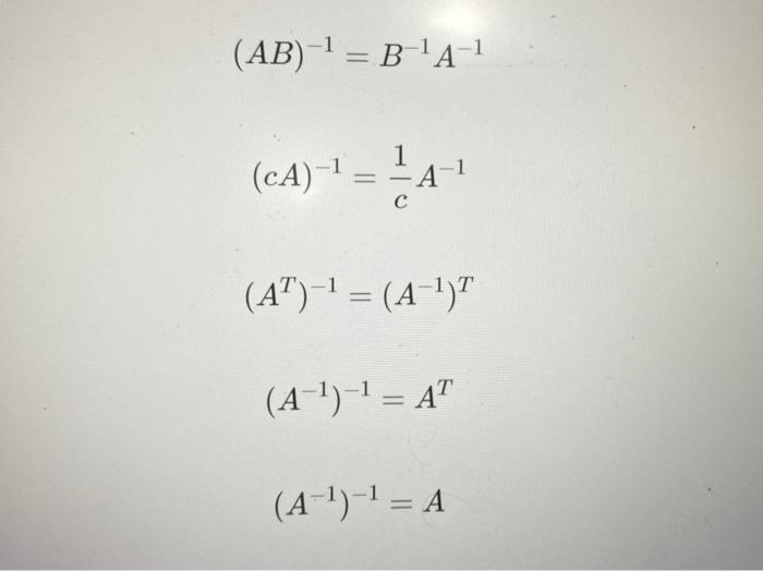 Let A And B Be Two Invertible 3x3 Matrices And C Be A Non Zero Number Which Of The Following Is True Ab A B 2