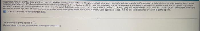 In Basketball One And One Free Throw Shooting Commonly Called Foul Shooting Is Done As Follows If The Player Makes 1