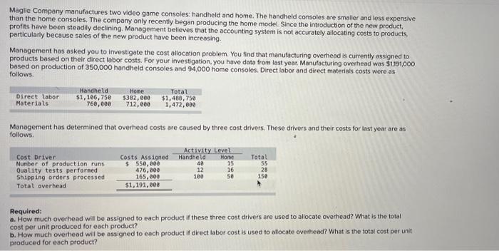Maglie Company Manufactures Two Video Game Consoles Handheld And Home The Handheld Consoles Are Smaller And Less Expen 1