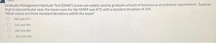 Graduate Management Aptitude Test Gmat Scores Are Widely Used By Graduate Schools Of Business As An Entrance Requireme 1