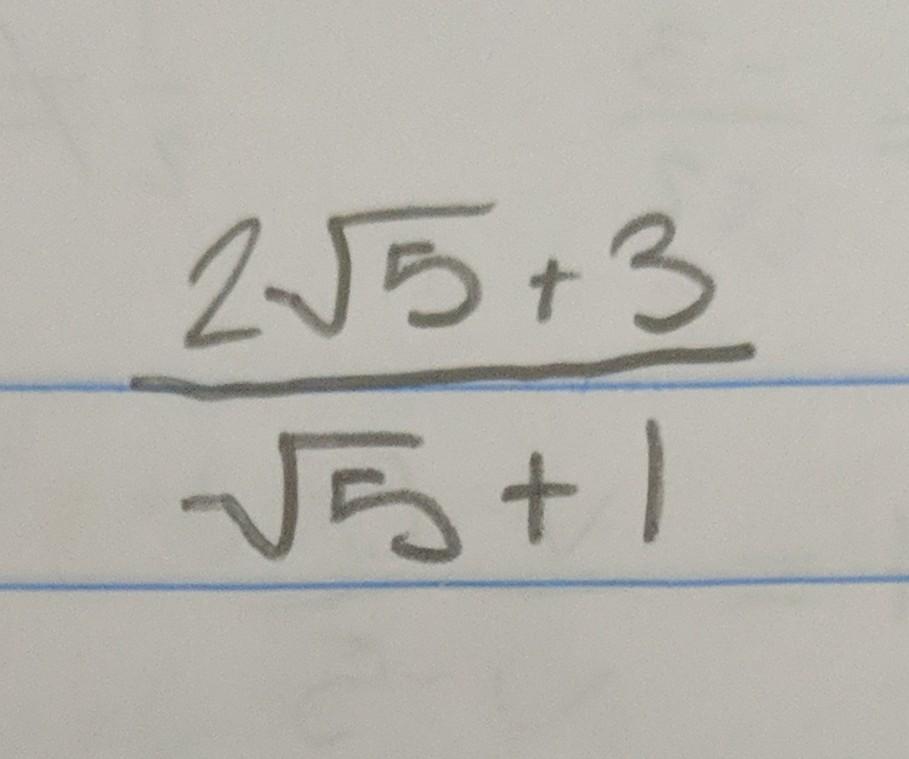 Rationalize The Denominator And Simplify 1
